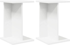vidaXL Βάση φυτών 2 τμχ. Λευκός 25 x 25,5 x 40,5 εκ.