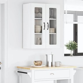 vidaXL Ραφιέρα τοίχου LUCCA Λευκό 60 x 31 x 80 εκ. Επεξεργασμένο Ξύλο