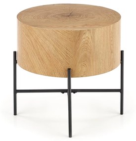 BROOKLYN-S c. table natural oak / black DIOMMI V-CH-BROOKLYN-S-LAW