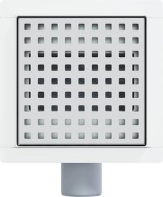 vidaXL Αποχετευτικό σύστημα ντους με κουκίδες Ασημί 15 x 15 εκ