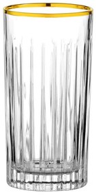 Ποτήρι Νερού 440ml Χρυσή Ρίγα Timeless - RCR - 6 ΤΜΧ