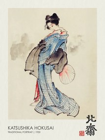 Αναπαραγωγή Traditional Geisha Portrait (1830), Katsushika Hokusai