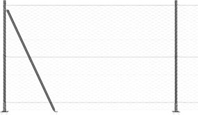 vidaXL Στύλος Περιφράξεων Γκρι