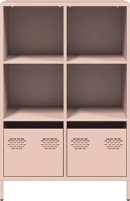 vidaXL Ντουλάπα Ροζ 68x39x103,5 εκ. από Χάλυβα
