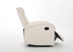 Πολυθρόνα Ανακλινόμενη ArteLibre CELAENO Εκρού PU 80x96x97cm