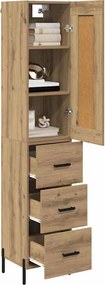 vidaXL Highboard Artisan Oak 34,5 x 34 x 180 εκ. Επεξεργασμένο ξύλο