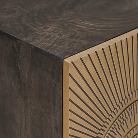 vidaXL Πλαϊνό γραφείο Ορείχαλκος 105 x 30 x 70 εκ
