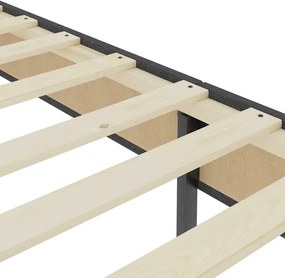 vidaXL Κρεβάτι Boxspring Σκούρο Γκρι 180 x 200 εκ. Υφασμάτινο