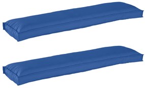 vidaXL Σετ Μαξιλαριών Πάγου 2 pcs Μπλε Ρουά 150 x 40 x 8 εκ.