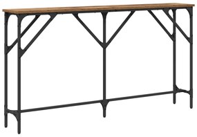 vidaXL Τραπέζι Κονσόλας Παλιό Ξύλο 140x23x75 εκ. Κατασκευασμένο Ξύλο