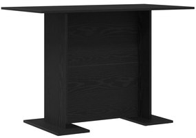 vidaXL Τραπέζι Τραπεζαρίας Μαύρη Δρυς 110x60x75 εκ Επεξεργασμένο Ξύλο