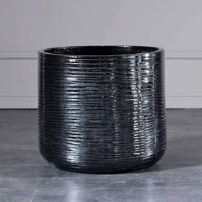 Κασπώ Κεραμικό C-1740-8 37x37x34cm Blue Black Supergreens Ceramic