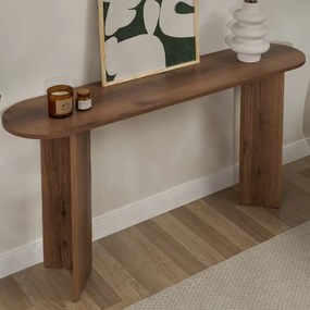 Κονσόλα Sira Megapap χρώμα καρυδί 150x35x75εκ.