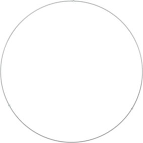 vidaXL Δακτύλιος γλάστρας Λευκό 80 x 80 x 20 cm Ψυχρής έλασης χάλυβας