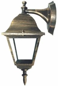 Φανάρι Απλίκα Φωτιστικό Τοίχου E27 60W 19,3x33cm Aca-HI6042GB-Μαύρο-Χρυσό HI6042GB