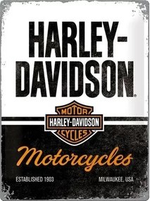 Μεταλλική πινακίδα Harley-Davidson - Motorcycles, (30 x 40 cm)