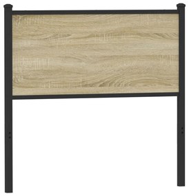 vidaXL Κεφαλάρι Sonoma Δρυς 90 εκ. Επεξεργασμένο Ξύλο/Ατσάλι