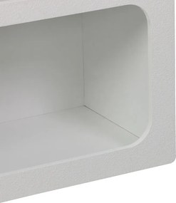 Βιβλιοθήκη-ραφιέρα Emersi pakoworld mdf σε λευκή απόχρωση 70x35x100εκ
