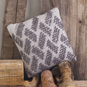 Μαξιλάρι Διακοσμητικό (Με Γέμιση) Leto Grey Rythmos 40Χ40 Cotton-Polyester
