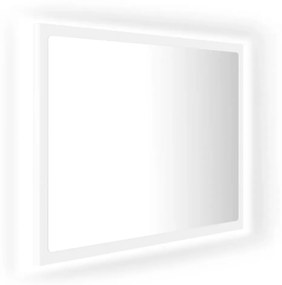 vidaXL Καθρέφτης Μπάνιου με LED Λευκός 60 x 8,5 x 37 εκ. Ακρυλικός