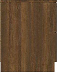 vidaXL Κομοδίνα 2 τεμ. Καφέ Δρυς από Επεξεργασμένο Ξύλο