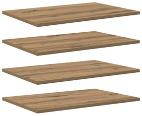 VidaXL Ράφι Βιβλίων 3 επίπεδα 4 τμχ. 60 x 40 x 1,5 cm Καφέ
