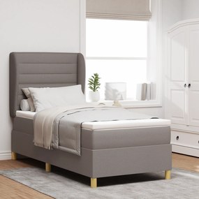 vidaXL Κρεβάτι με Στρώμα Ταπαου 80x200 εκ Fabric