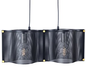 Φωτιστικό Οροφής Δίφωτο Aca Mordor HM842P57BK Black