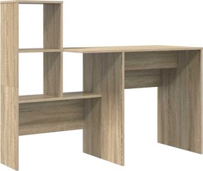 vidaXL Γραφείο Δρύς Sonoma 131,5 x 50 x 106,5 εκ. Επεξεργασμένο ξύλο