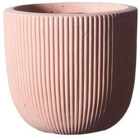 Κασπώ Πήλινο Στρογγυλό Stripe S A-8940-8 24x24x23cm Somon Supergreens Clay