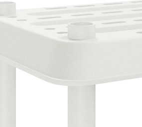vidaXL Μονάδα Ραφιού 5 επίπεδα 100 x 40 x 177 εκ PP Λευκό