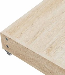 vidaXL Συρτάρια Κρεβατιού 2 τεμ. Μπλε Επεξ. Ξύλο και Βελούδο