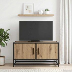 vidaXL Ντουλάπι TV 80 x 34,5 x 40 εκ Artisan Δρυς Επεξεργασμένο Ξύλο