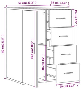 ΒΟΗΘΗΤΙΚΟ ΝΤΟΥΛΑΠΙ 2ΤΕΜ. ΛΕΥΚΟΣ 59 X 39 X 80 ΕΚ. ΕΠΕΞΕΡΓ. ΞΥΛΟ 3276630