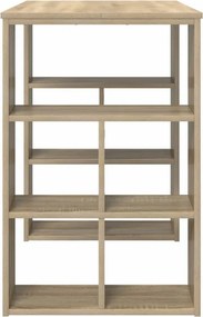 vidaXL Γραφείο με ράφι Δρύς Sonoma 90 x 50 x 75 εκ. Επεξεργασμένο ξύλο