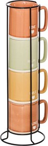 Κούπες 340ml Με Σταντ (Σετ 4τμχ) S-D Relax 207166