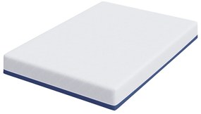 vidaXL Στρώμα Λευκό, Μπλε 160 x 200 cm Pěna