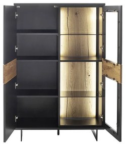 Sally Μπουφές Μαύρος 206x40x86