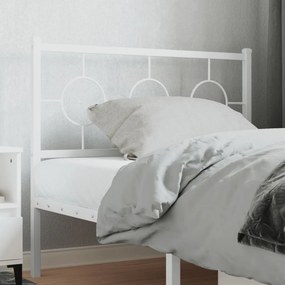 vidaXL Ανταλλακτικό κεφαλάρι Λευκό 100 εκ. Μεταλλικό