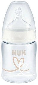 Μπιμπερό First Choice Plus 10743889 Temperature Control 150ml 0-6 Μηνών White Nuk 150ml Polypropylene