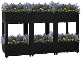 vidaXL Ζαρντινιέρα 120 x 40 x 71 εκ. από Πολυπροπυλένιο