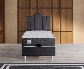 Stewehome Μονό Κρεβάτι Ανθρακί με Ανυψούμενη Βάση 90x190 cm