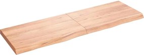 vidaXL Επιφ Τραπεζιού Αν Καφέ 160x50x(2-6)εκ. Επεξ. Μασίφ Ξύλο Δρυός