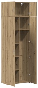 vidaXL Ντουλάπα Αποθήκευσης Ξύλο Δρυός 70x42.5x225 εκ. Επεξεργασμένο Ξύλο