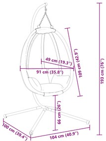 ΠΟΛΥΘΡΟΝΑ EGG ΚΡΕΜΑΣΤΗ ΜΕ ΒΑΣΗ ΑΝΘΡΑΚΙ ΎΦΑΣΜΑ / ΑΤΣΑΛΙ 4007399