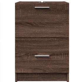 vidaXL Ντουλάπι Νιπτήρα Καφέ Δρυς 40x37x59 εκ. Επεξεργασμένο Ξύλο