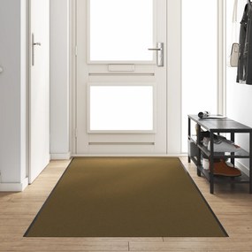 vidaXL Καφέ Πλενόμενο Πατάκι Εισόδου 120x350 εκ.