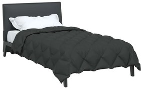 vidaXL Χειμερινό Παπλωματοθήκη Ανθρακί 155 x 220 cm Μικροΐνες