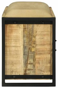 vidaXL Ντουλάπα Καφέ 100 x 35 x 50 εκ Μασίφ ξύλο μάνγκο