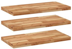vidaXL Ράφια Κρεμαστά 3 Τεμ. 100x40x4εκ. Φινίρισμα Λαδιού Μασίφ Ακακία